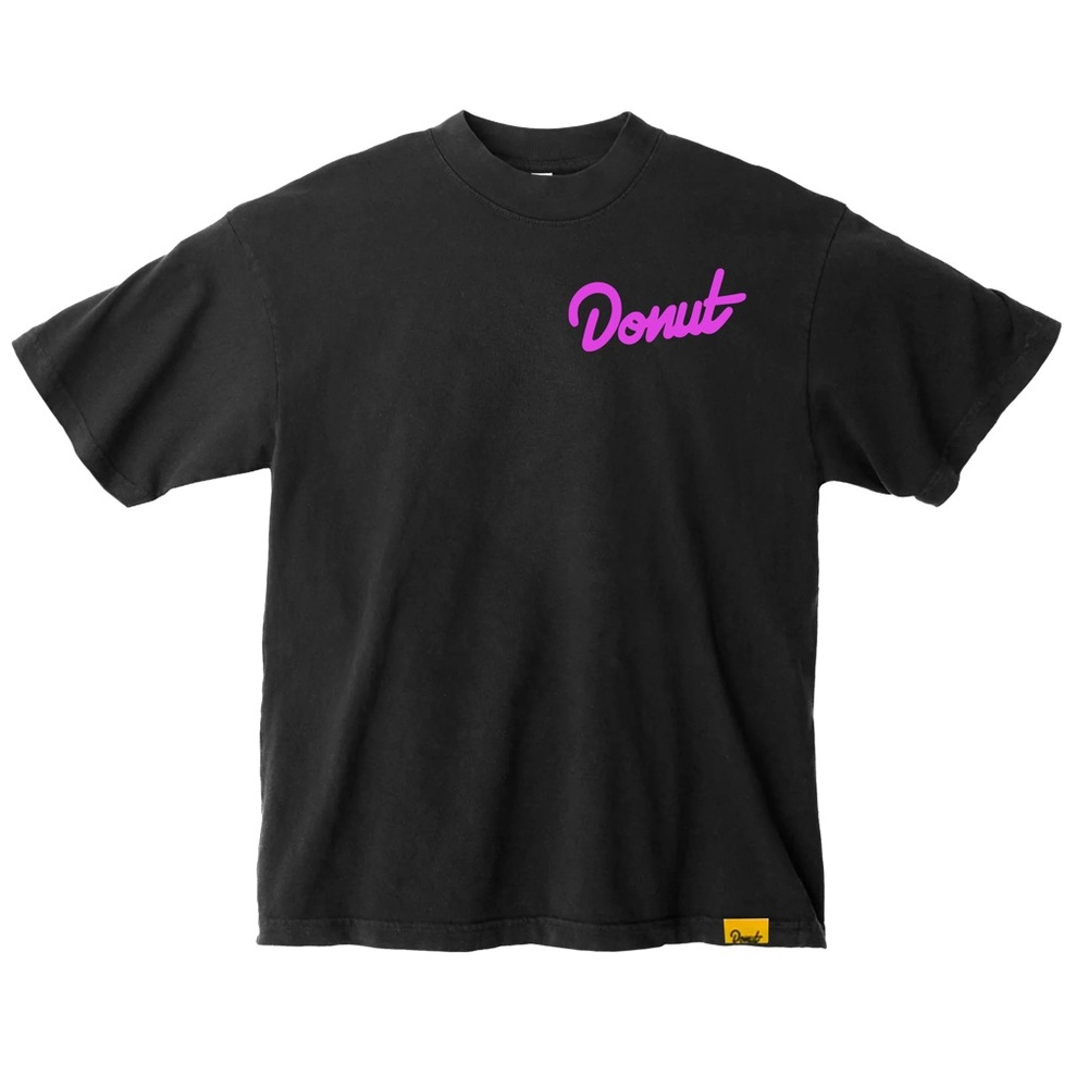 Official Donut T-Shirt with Hot Pink Logo - Size Men’s X-Large